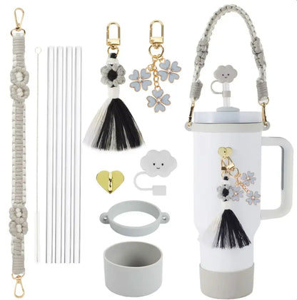 8Pcs Fendiz Stanley Cup accessories for Stanley Cup 30oz 40oz Tumbler with Handle