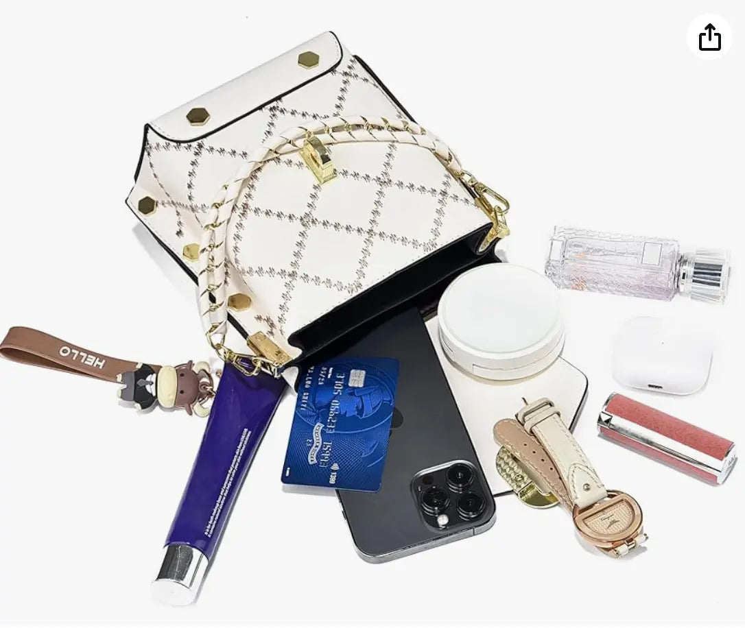 Fendiz Trendy Small Crossbody Bags Cell Phone Purse Shoulder Handbags with Wide Strap