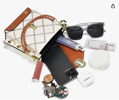 Fendiz Trendy Small Crossbody Bags Cell Phone Purse Shoulder Handbags with Wide Strap