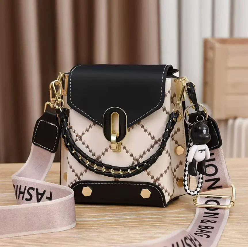 Fendiz Trendy Small Crossbody Bags Cell Phone Purse Shoulder Handbags with Wide Strap