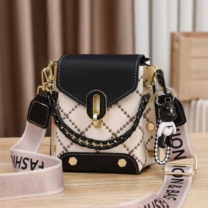 Fendiz Trendy Small Crossbody Bags Cell Phone Purse Shoulder Handbags with Wide Strap