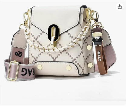 Fendiz Trendy Small Crossbody Bags Cell Phone Purse Shoulder Handbags with Wide Strap