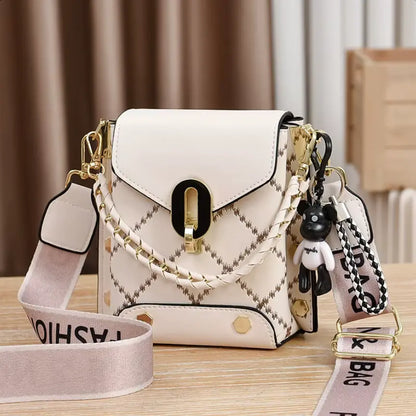 Fendiz Trendy Small Crossbody Bags Cell Phone Purse Shoulder Handbags with Wide Strap