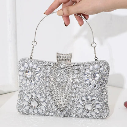 New Trendy Fashion Indian Rhinestone Evening Clutch Bag