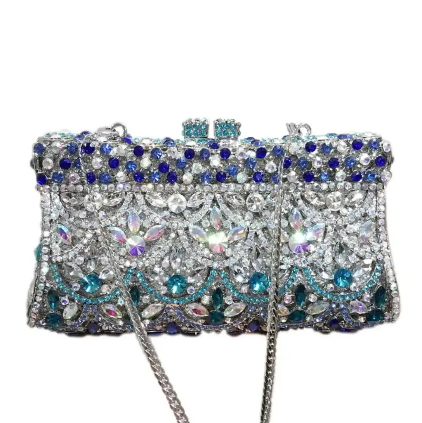 New Women Full Rhinestone Evening Clutch Bag