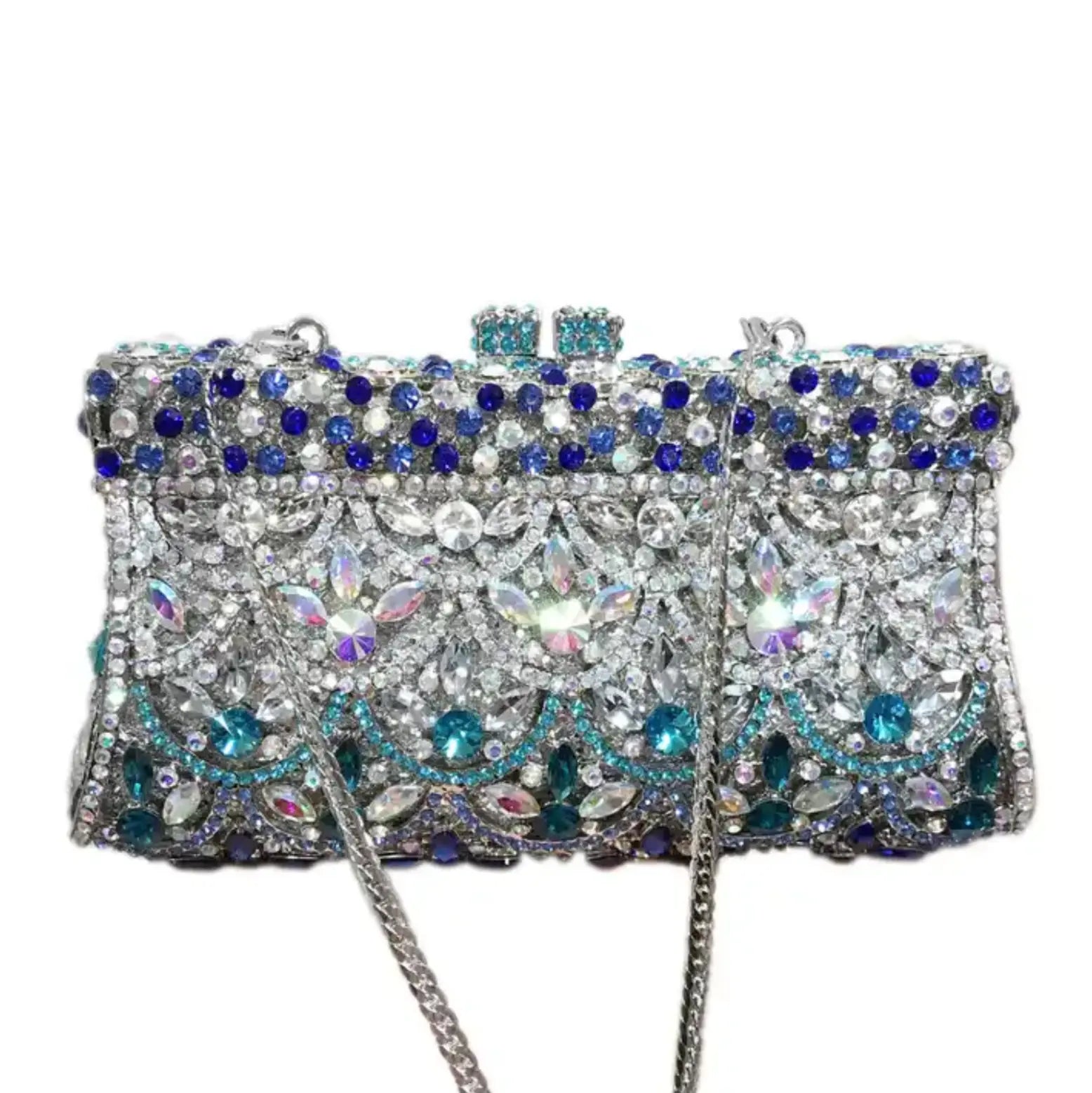New Women Full Rhinestone Evening Clutch Bag