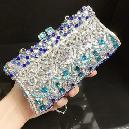 New Women Full Rhinestone Evening Clutch Bag