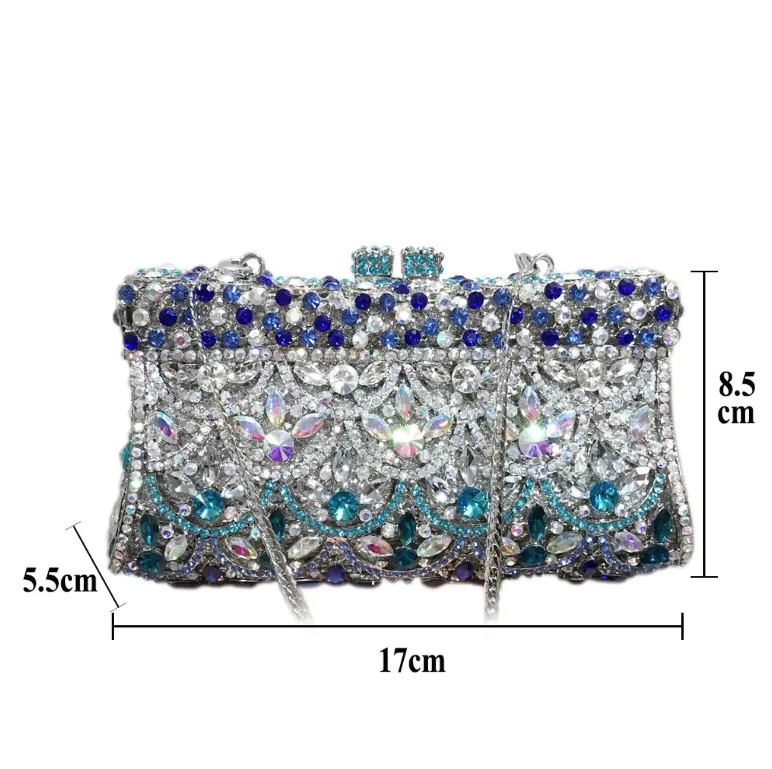 New Women Full Rhinestone Evening Clutch Bag