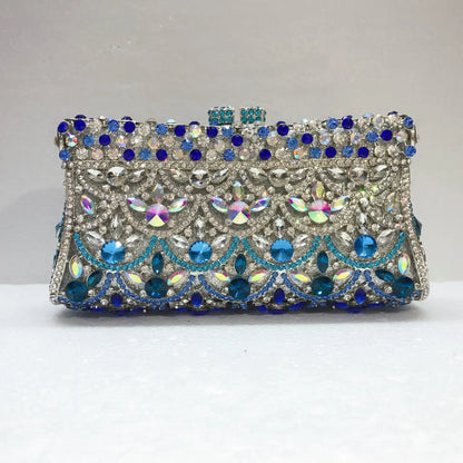 New Women Full Rhinestone Evening Clutch Bag