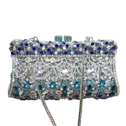 New Women Full Rhinestone Evening Clutch Bag