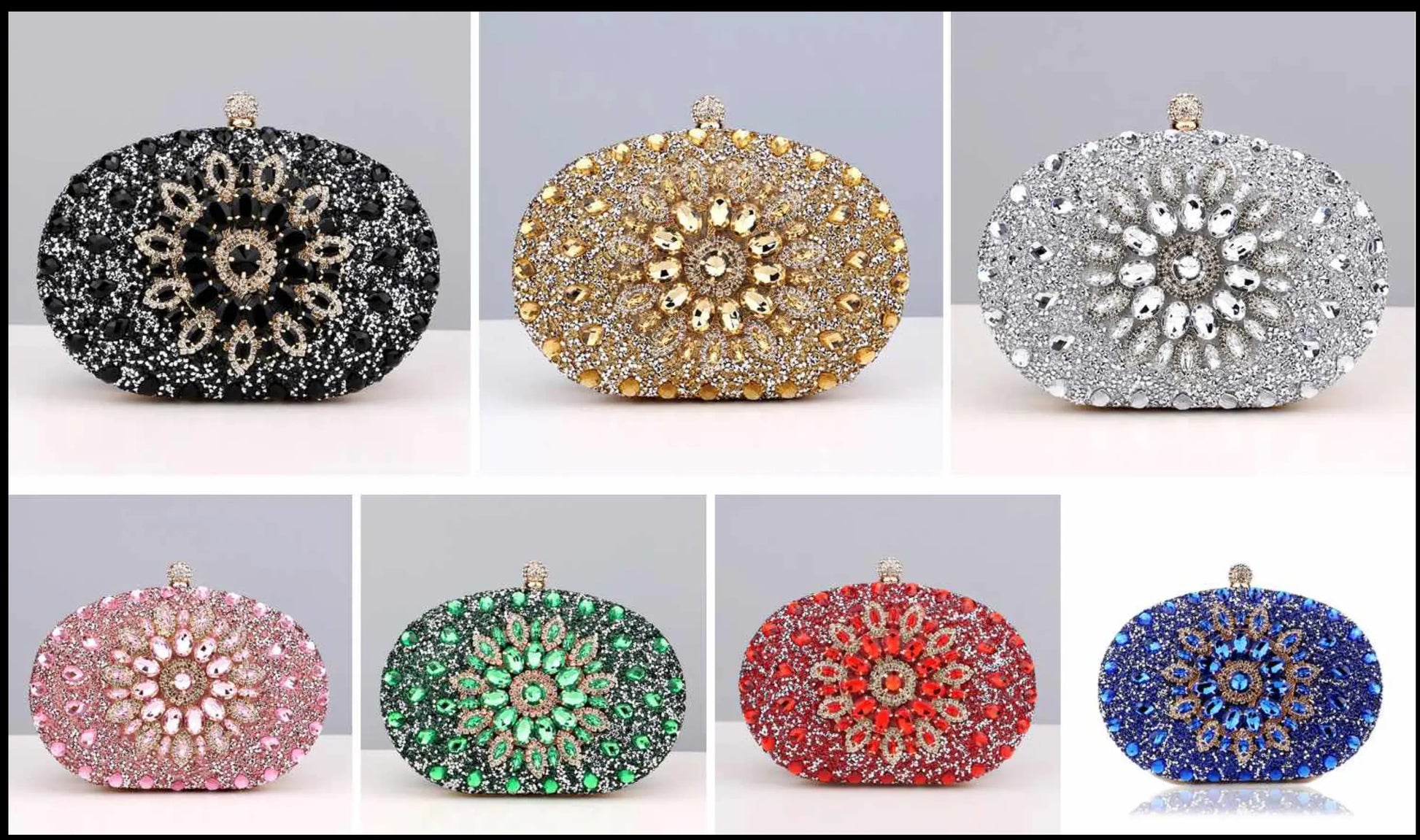 New Diamond Handbag Bridal Wedding Evening Bridal Clutch Purses Fashionable
