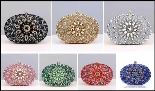 New Diamond Handbag Bridal Wedding Evening Bridal Clutch Purses Fashionable