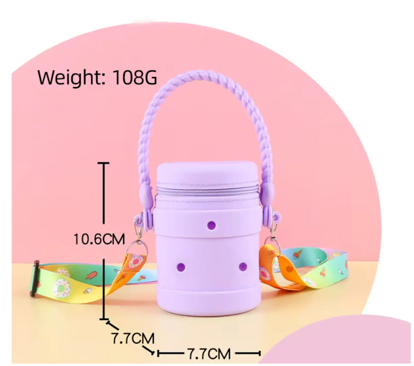 Portable Coin Purse Wallet Case Cute Style Zipper Closure for Sundries Storage Headphone