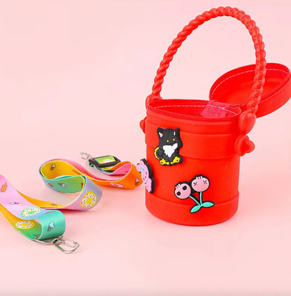 Portable Coin Purse Wallet Case Cute Style Zipper Closure for Sundries Storage Headphone