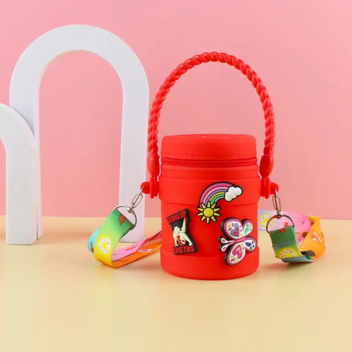 Portable Coin Purse Wallet Case Cute Style Zipper Closure for Sundries Storage Headphone