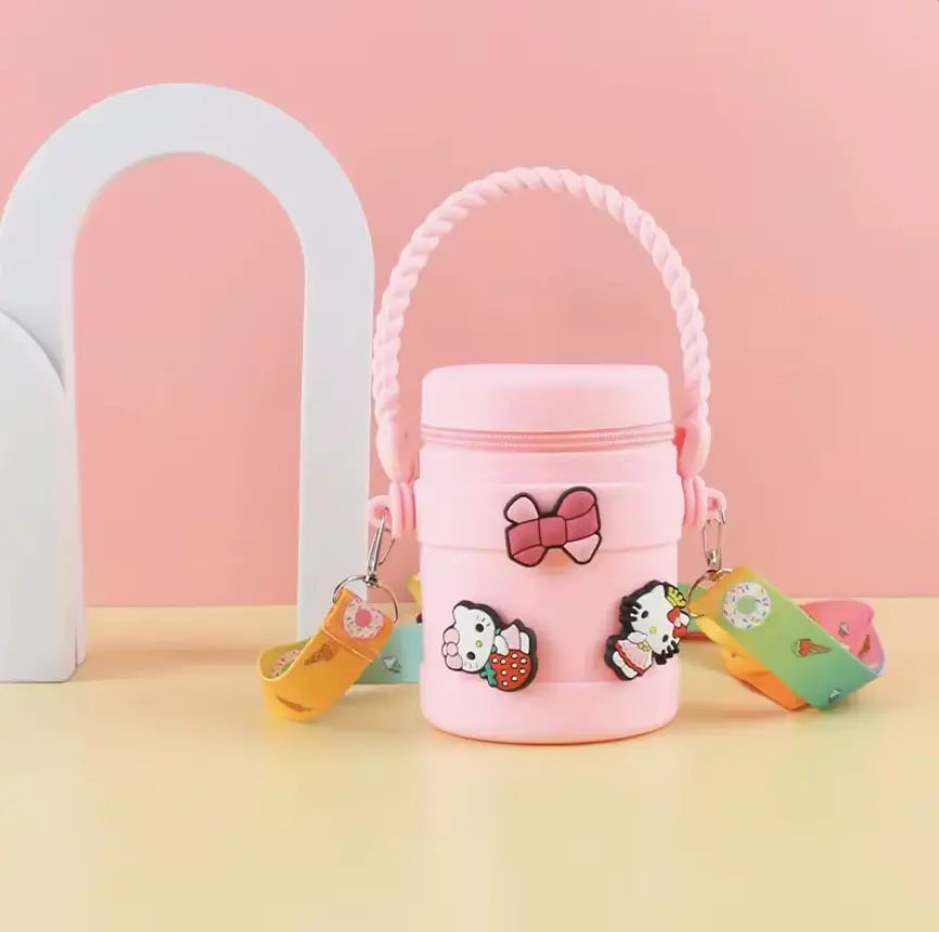 Portable Coin Purse Wallet Case Cute Style Zipper Closure for Sundries Storage Headphone