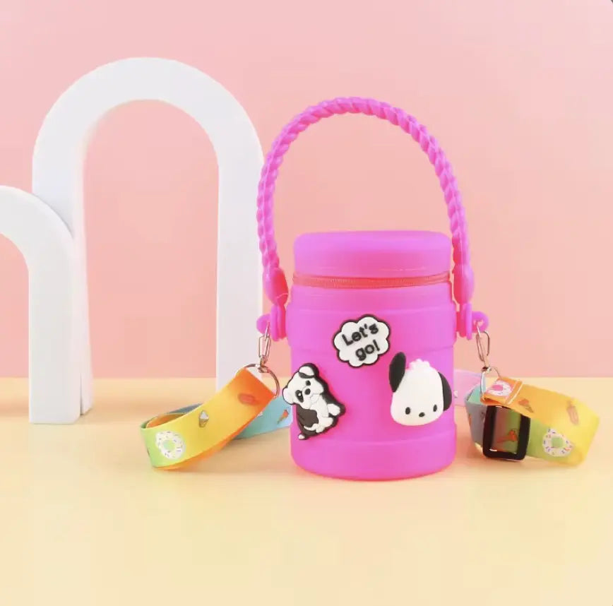 Portable Coin Purse Wallet Case Cute Style Zipper Closure for Sundries Storage Headphone