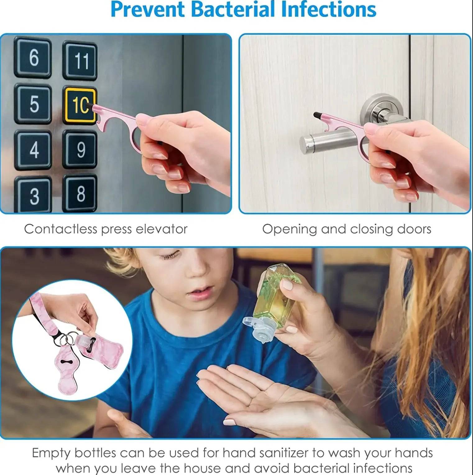 10pcs Set Self Defense Keychain For Emergency and Personal Protection Safety Alarm - Fendiz