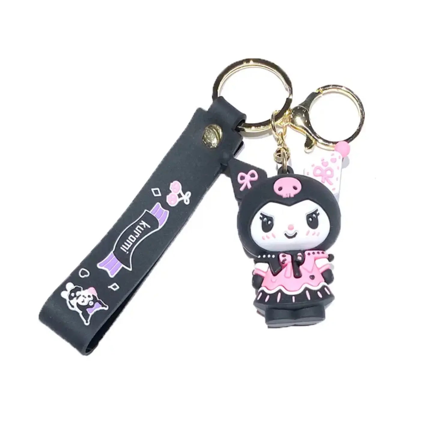 Kuromi keychain 3D Mini Cartoon PVC Vonnor
