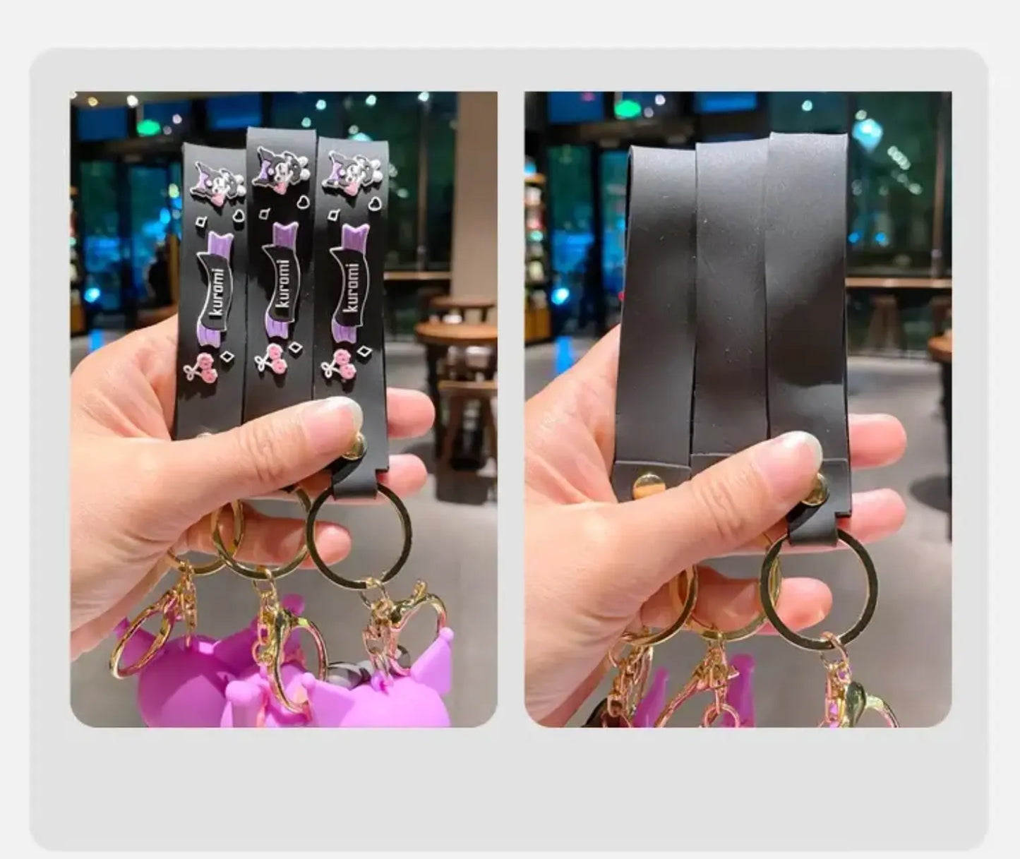 Kuromi keychain 3D Mini Cartoon PVC Vonnor