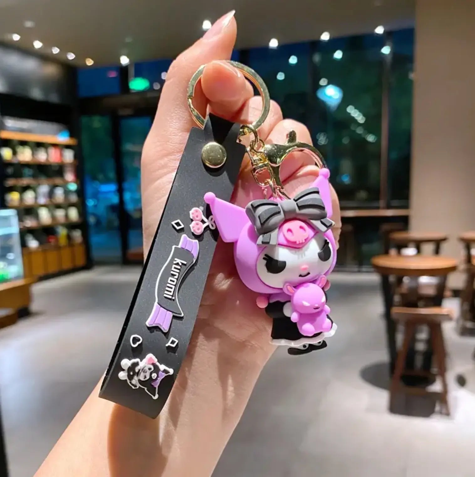 Kuromi keychain 3D Mini Cartoon PVC Vonnor