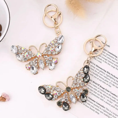 New Bling Butterfly keychain Crystal Rhinestone, Car Keys and Bag Charm