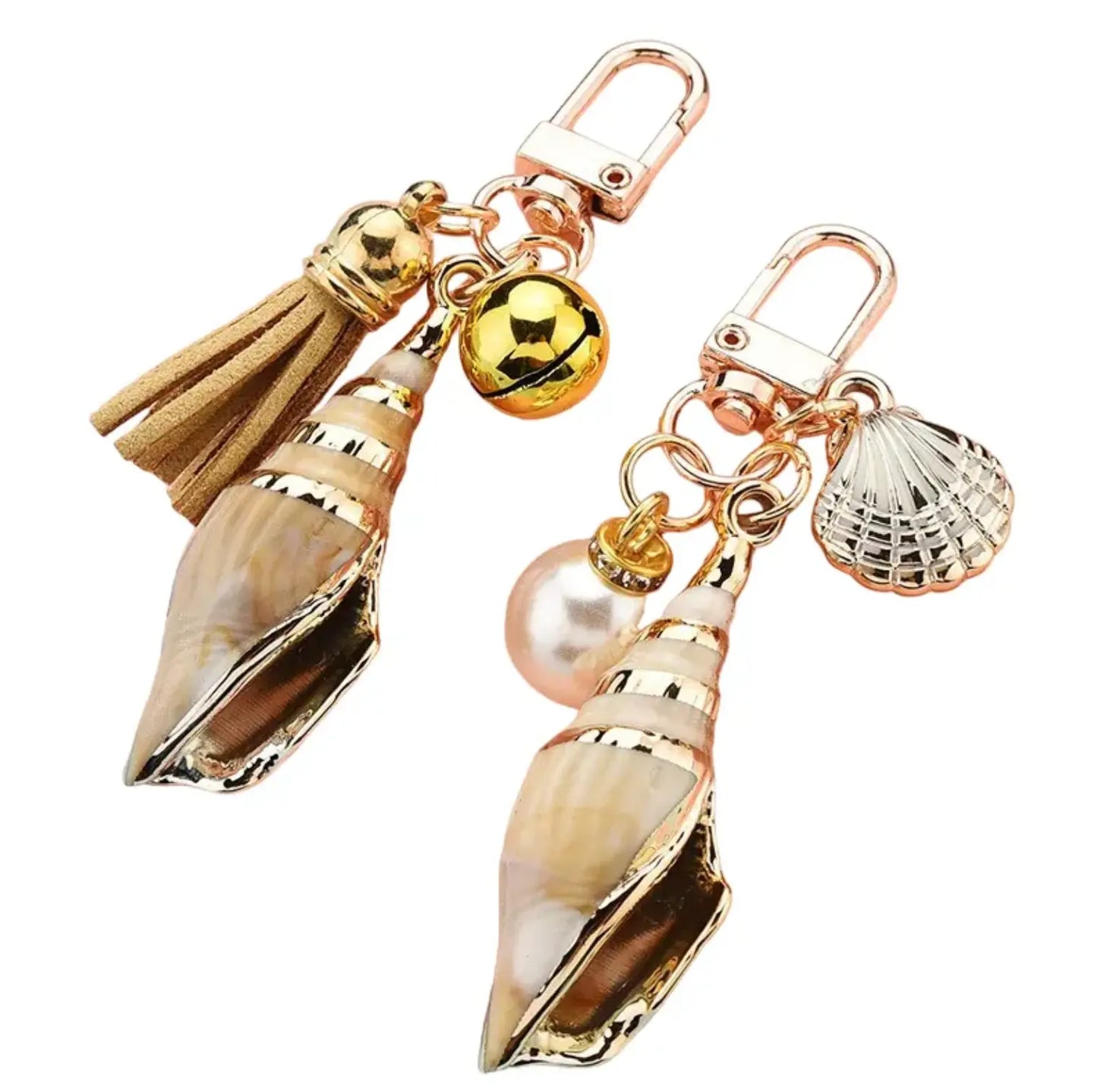 New Creative Conch Tassel Keychains Fashionable Plastic And School Bags