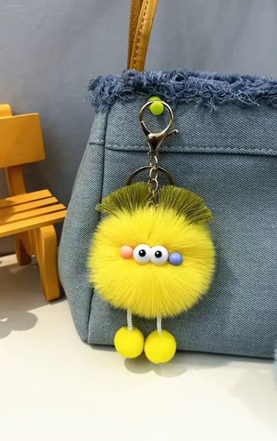 New Dynamics cartoon plush toys Keychains Toys Plush Doll Small Coal Bag Charms Pendant