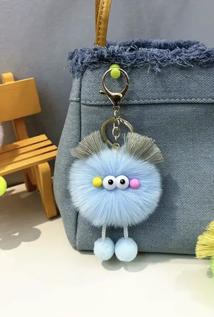 New Dynamics cartoon plush toys Keychains Toys Plush Doll Small Coal Bag Charms Pendant