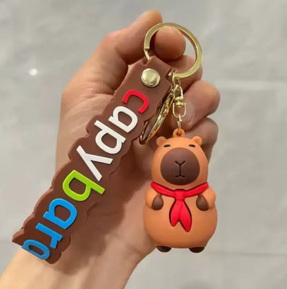 Cute Capybara Keychains Funny Kapibara Figure Toys Pendants
