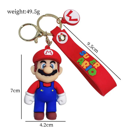 Mario Characters KeyChains and Bag Car Pendant KeyChains