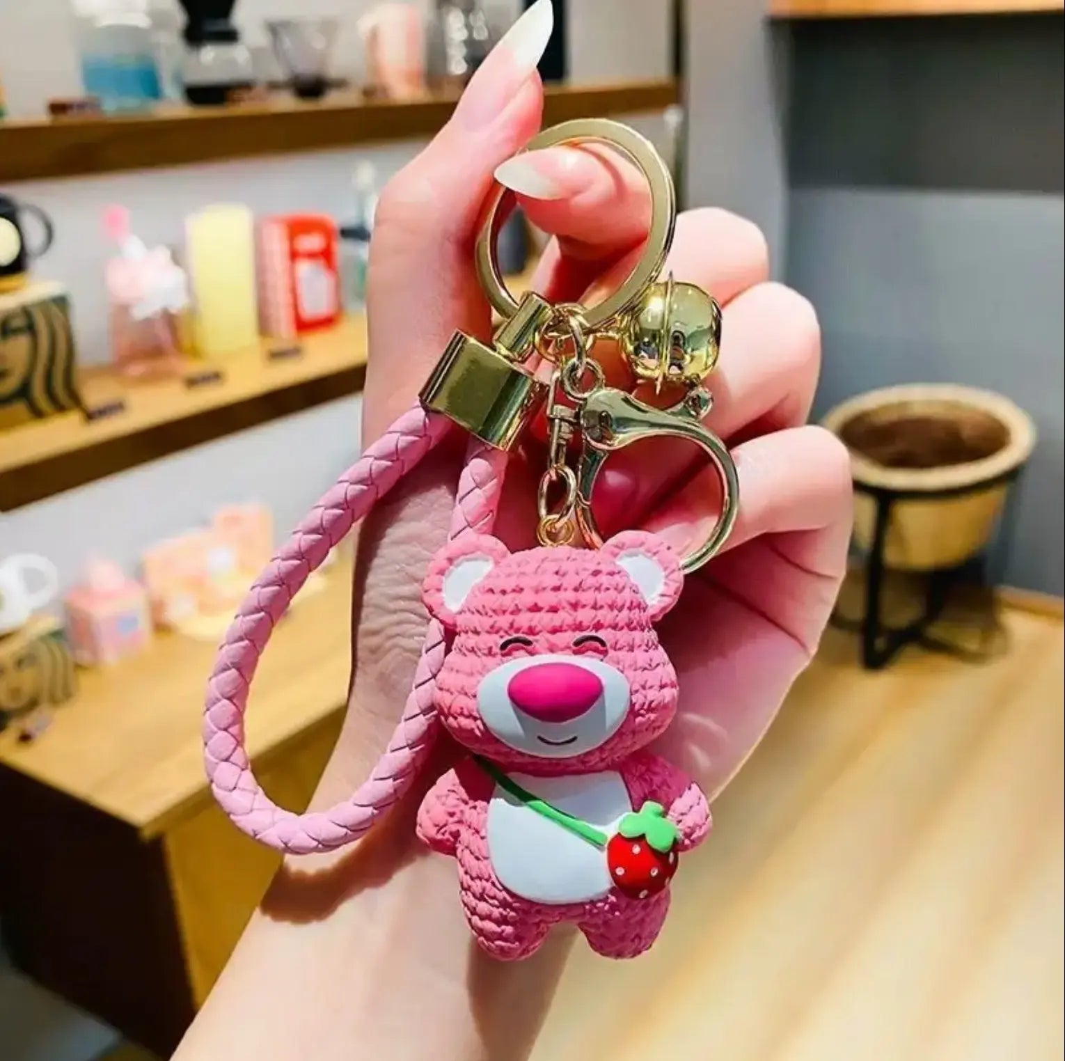 New Cute Weaving Little Bear Pendant Backpack Doll Pendant Bag Hangings Decorative Panda