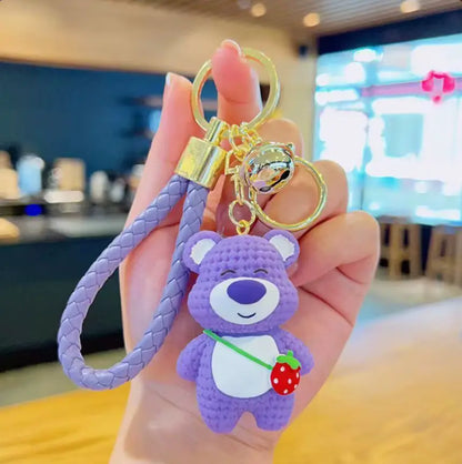 New Cute Weaving Little Bear Pendant Backpack Doll Pendant Bag Hangings Decorative Panda