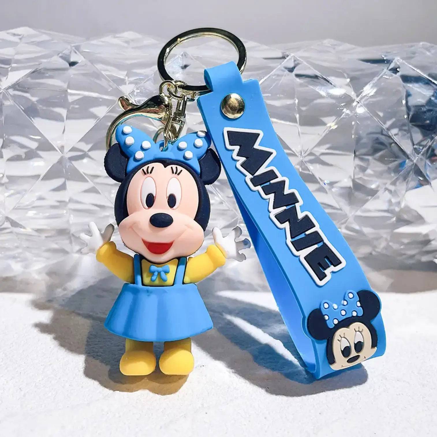 Mickey and Minnie Keychain Metal Silicone & Rubber Car Key Chain