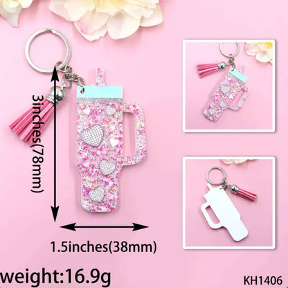 New stainless steel keychain Tumbler with UV Printing