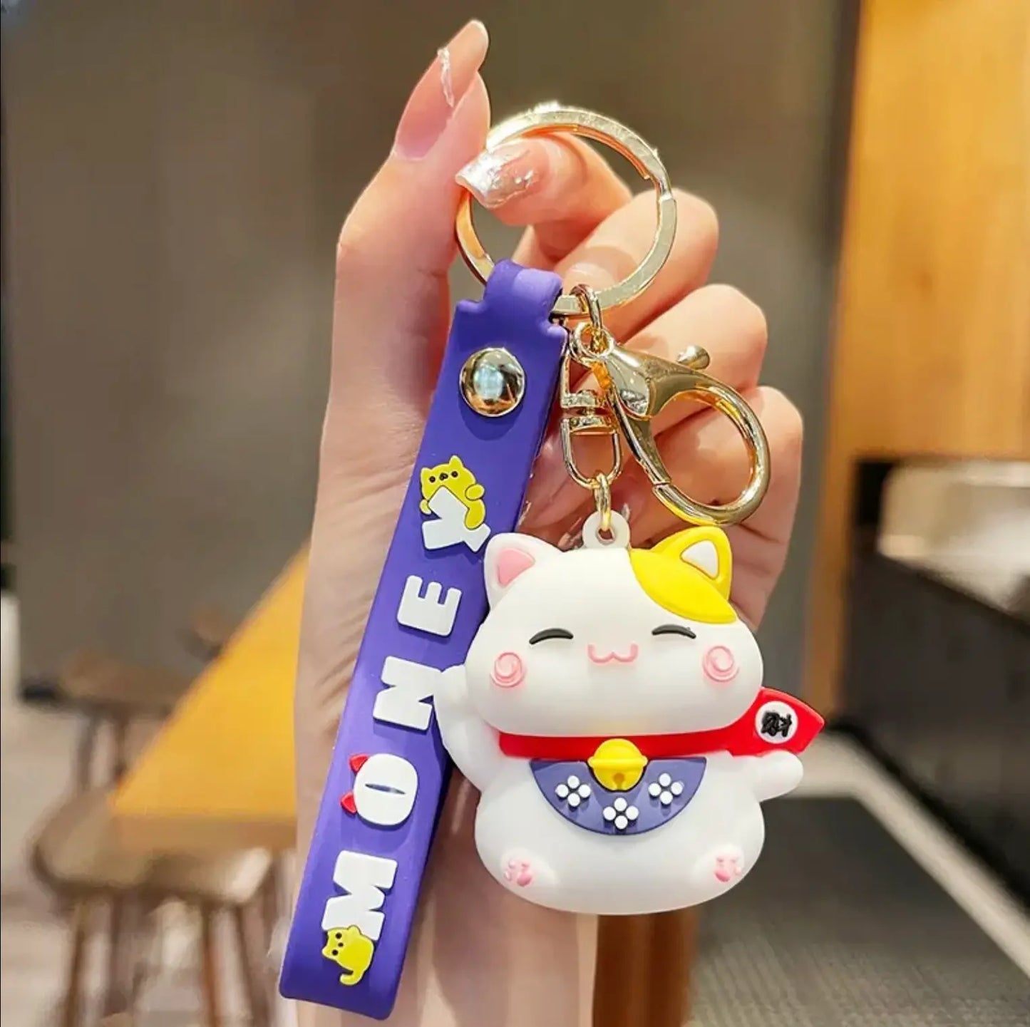 Cartoon Car Keychains Accessories Kawaii Bag Handbag Kids Keychain for Decoration