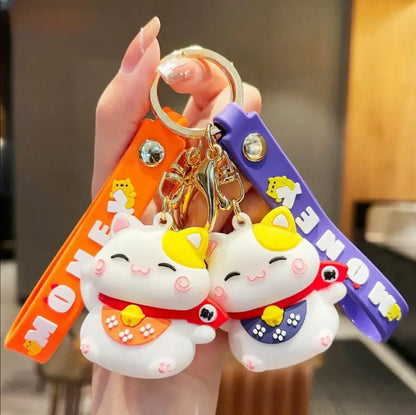 Cartoon Car Keychains Accessories Kawaii Bag Handbag Kids Keychain for Decoration