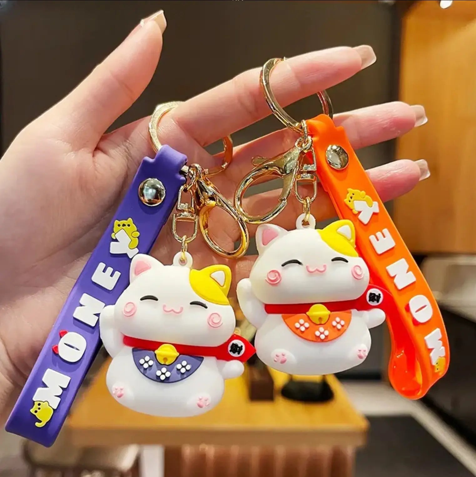 Cartoon Car Keychains Accessories Kawaii Bag Handbag Kids Keychain for Decoration