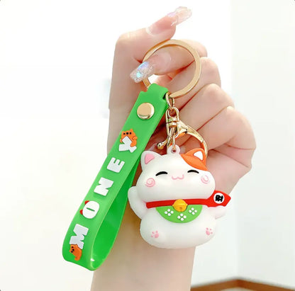 Cartoon Car Keychains Accessories Kawaii Bag Handbag Kids Keychain for Decoration