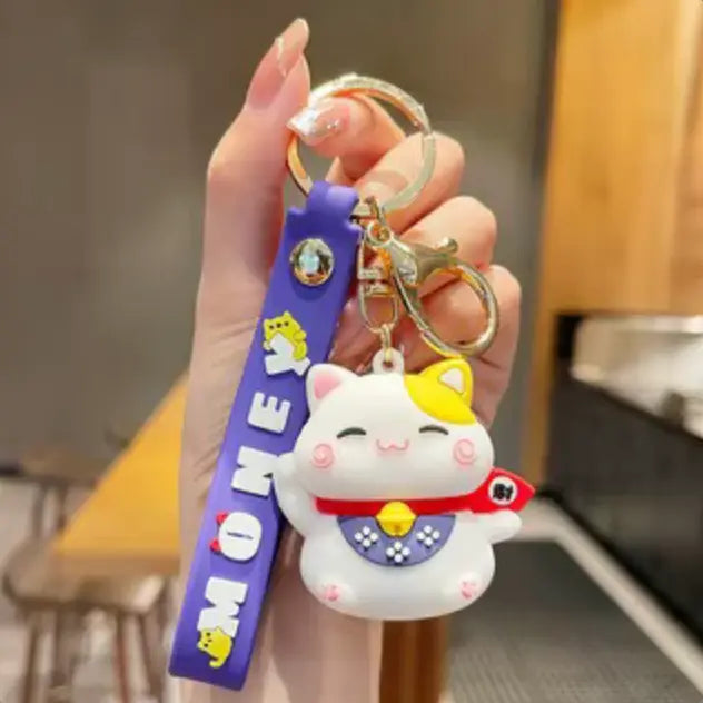 Cartoon Car Keychains Accessories Kawaii Bag Handbag Kids Keychain for Decoration