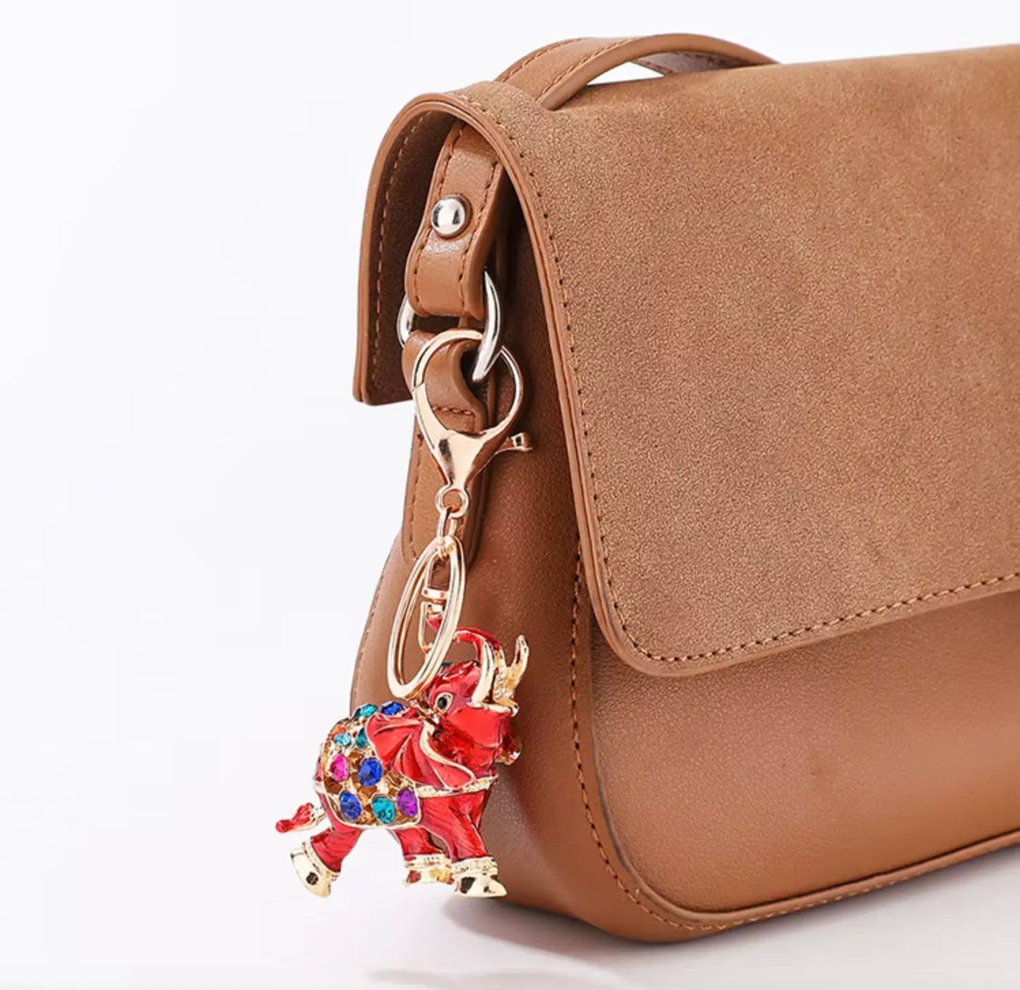 Diamond Keychains Elephant Metal and Bag Pendant Creative Small Elephant Charm