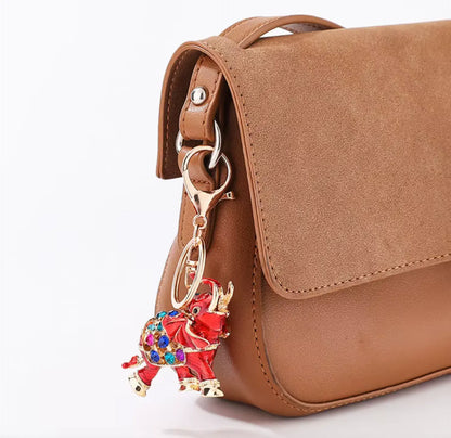 Diamond Keychains Elephant Metal and Bag Pendant Creative Small Elephant Charm