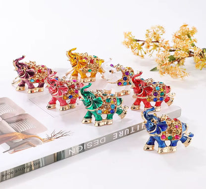 Diamond Keychains Elephant Metal and Bag Pendant Creative Small Elephant Charm