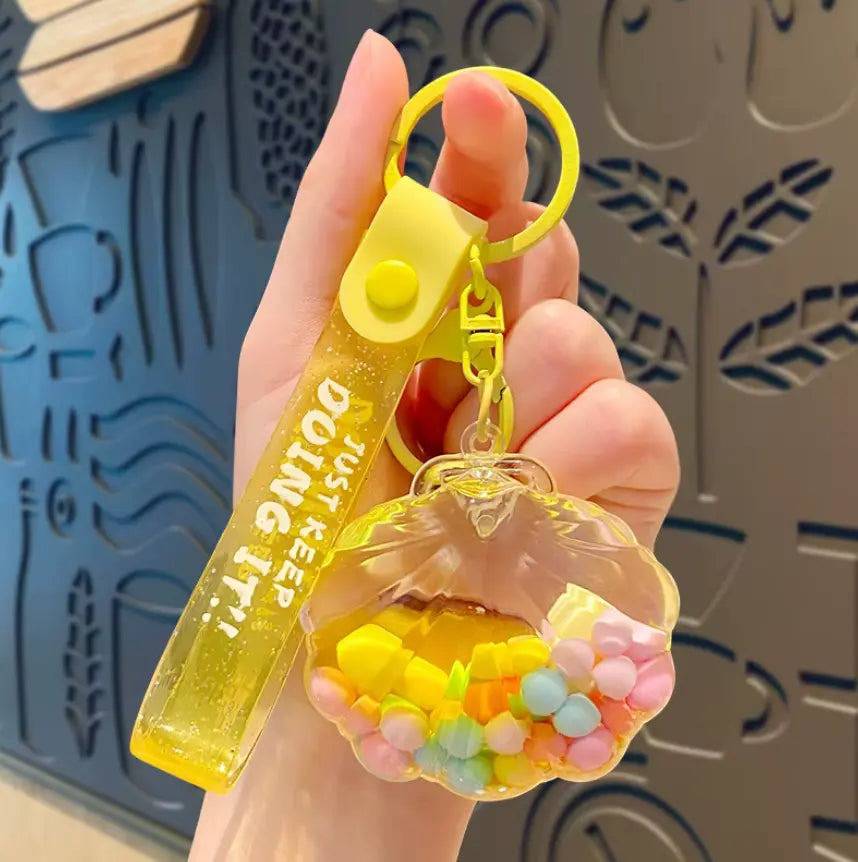 Kawaii Girl Women Bag Pendant Car Keychains and Sea Shell