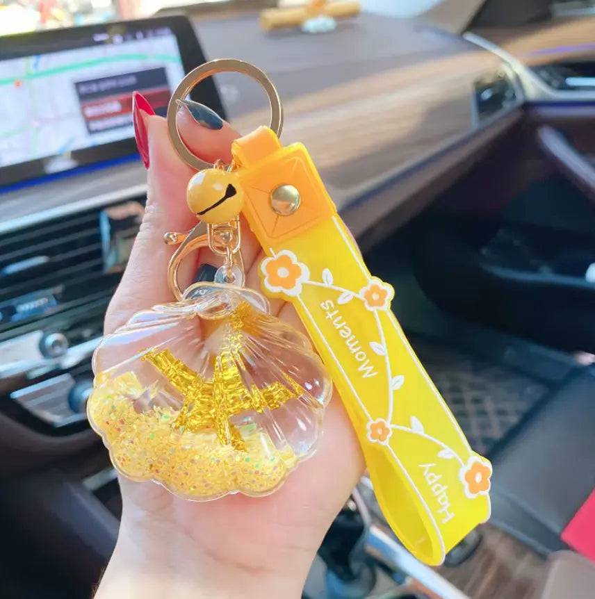 Kawaii Girl Women Bag Pendant Car Keychains and Sea Shell