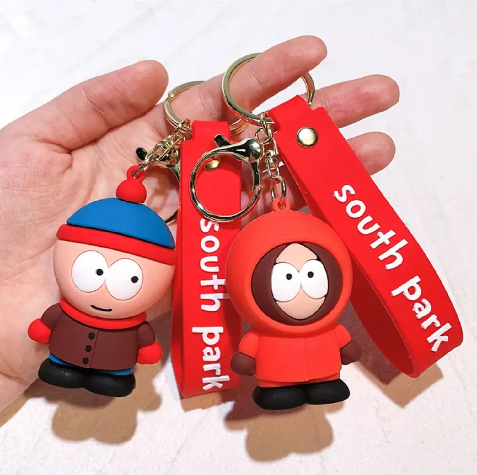 New American Band South Parks Keychain Pendant Kyle Cartman Kenny Stan