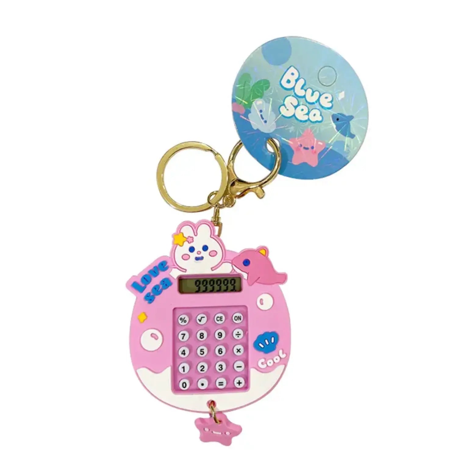 Lilangda Cute Cartoon Maze Doll Keychains Exquisite Backpack Rabbit Calculator