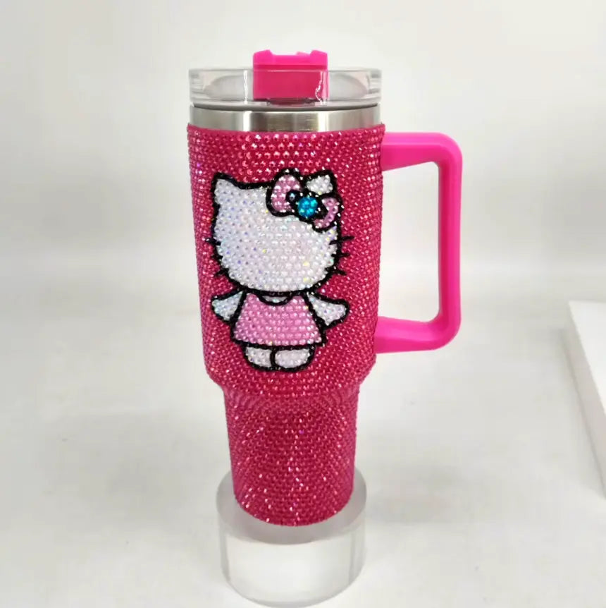 New Design Stainless Steel Crystal Sparkle Tumbler – Vibrant Colors & Rhinestone Crystal Sparkle