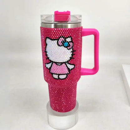 New Design Stainless Steel Crystal Sparkle Tumbler – Vibrant Colors & Rhinestone Crystal Sparkle