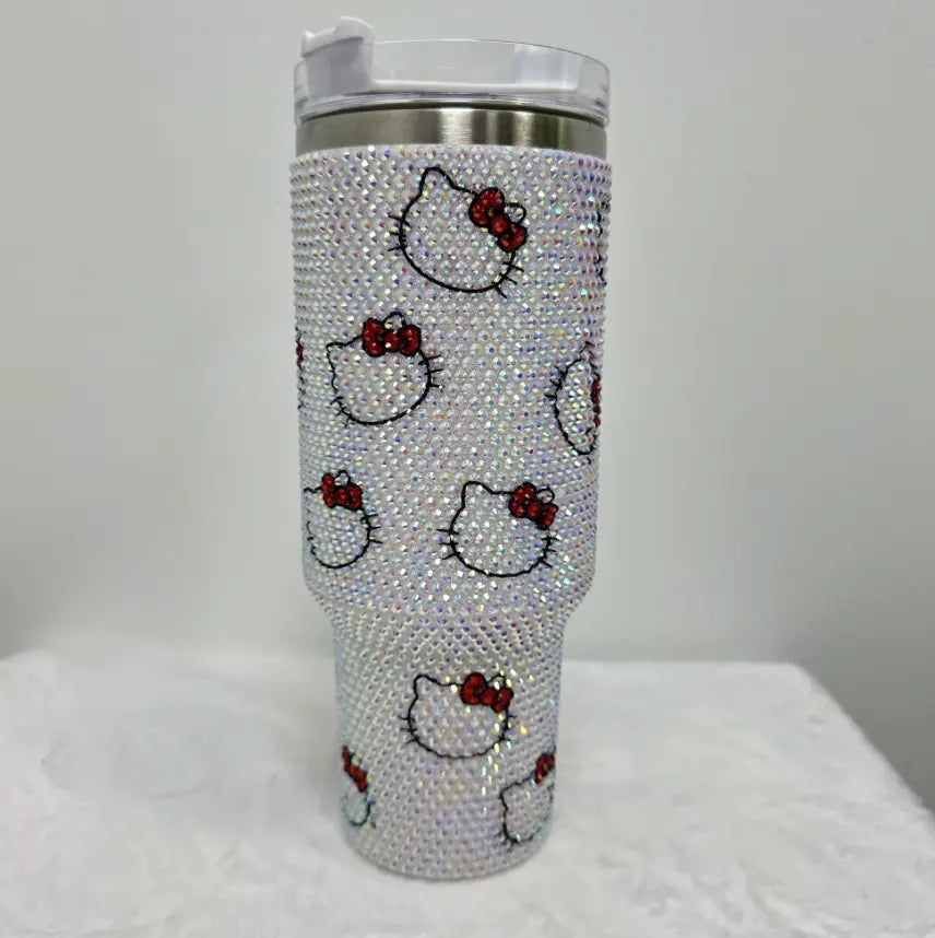 New Design Stainless Steel Crystal Sparkle Tumbler – Vibrant Colors & Rhinestone Crystal Sparkle